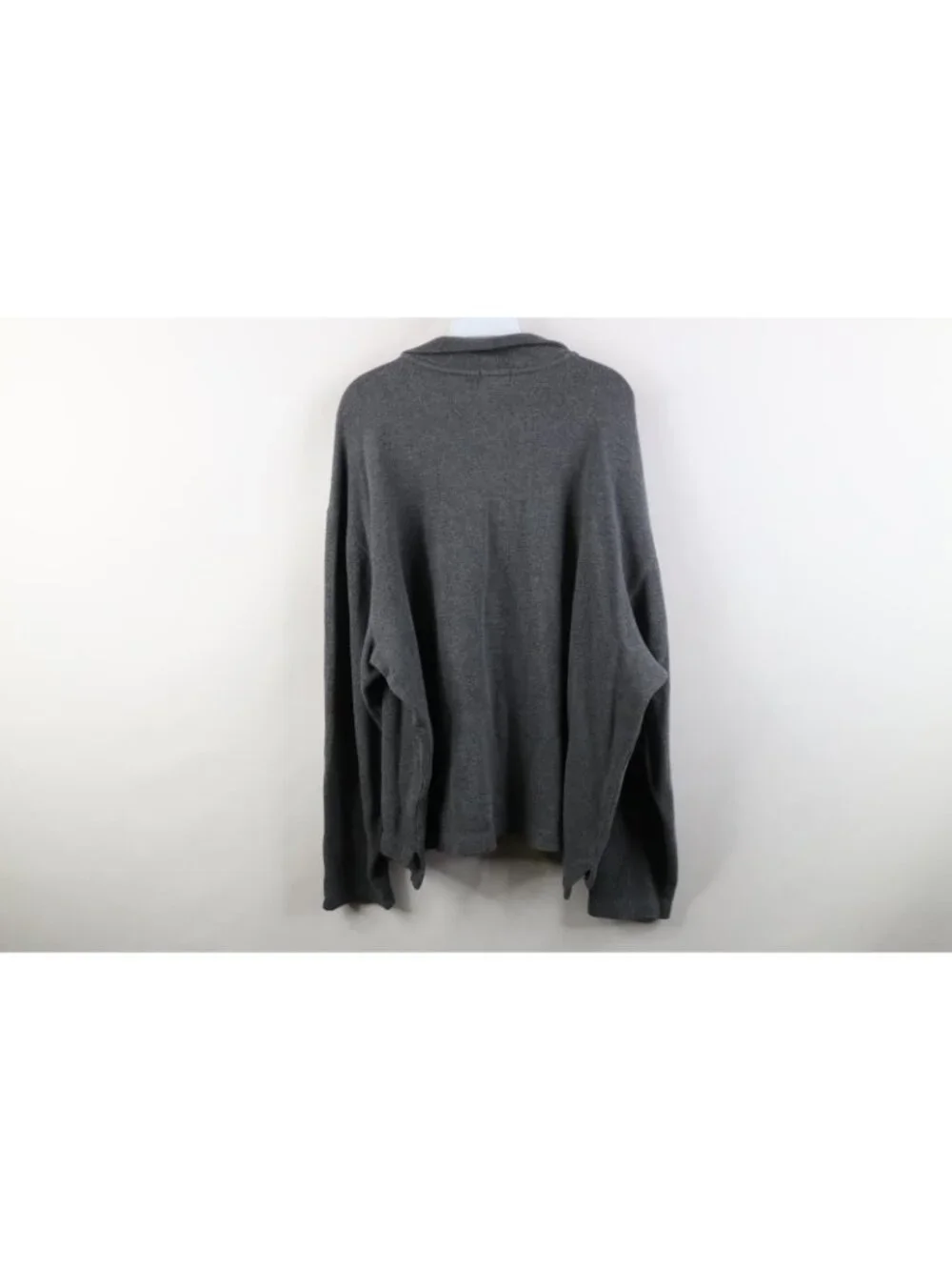 Vtg 90s J Crew Oarsman Mens XL Boxy Fit Cotton Ribbed Knit 1/4 Zip Sweater USA